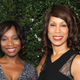 Channing Dungey (right) at the 2014 Emmy Awards